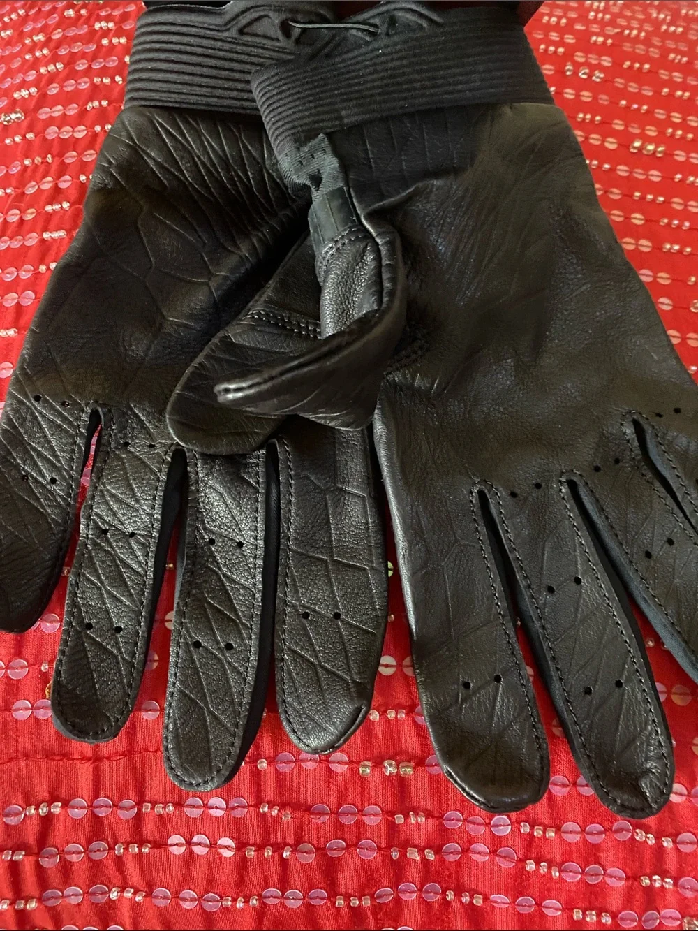 Nike Hurache  Elite Batting Leather Logo Unisex Gloves NWT